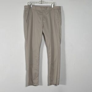 Bonobos Slim Straight Leg Wednesday Chino Pants Mens Sz 36x32 Khaki Flat Front